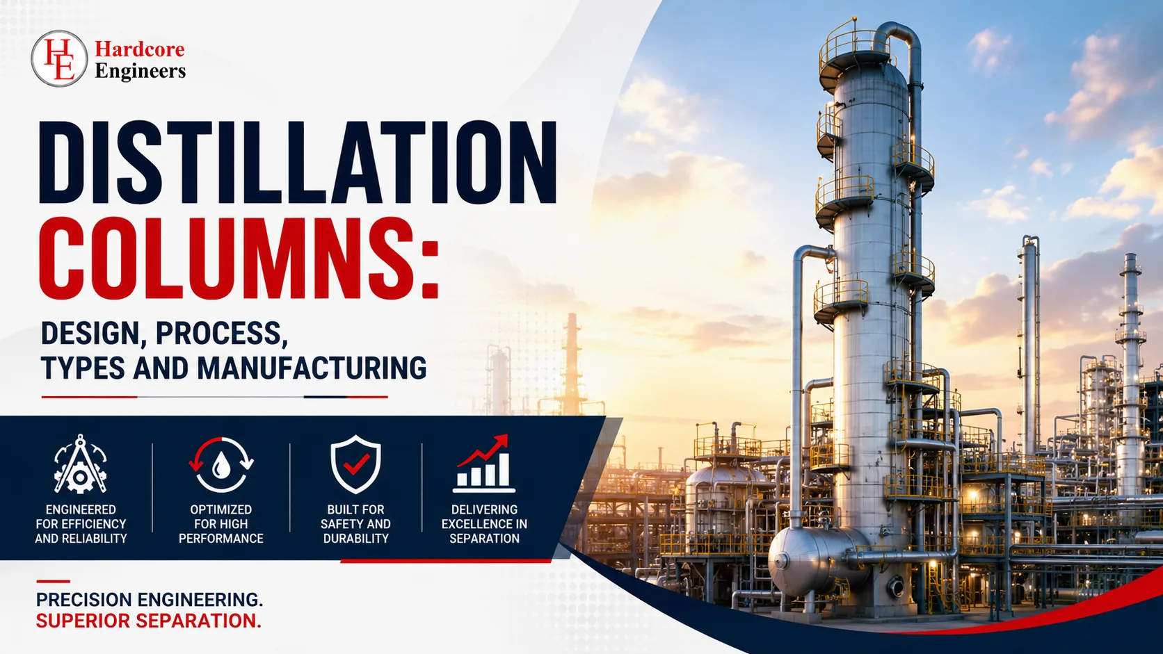 Read more about the article Distillation Columns: Design, Process, Types and Manufacturing